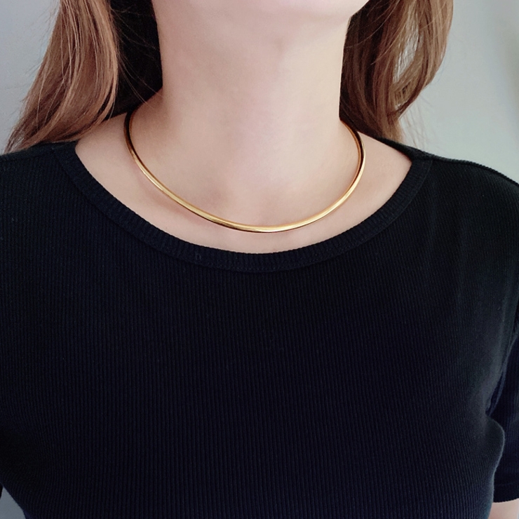 ステンレスチョーカー ネックレス ネックカフ | FACION | 詳細画像8 