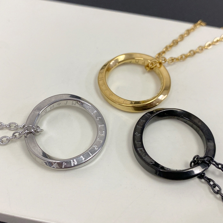 ツイストリングステンレスネックレス サージカルステンレス つけっぱなし | FACION | 詳細画像2 