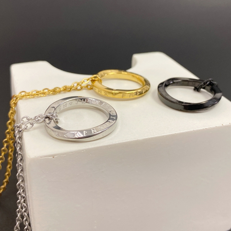 ツイストリングステンレスネックレス サージカルステンレス つけっぱなし | FACION | 詳細画像3 