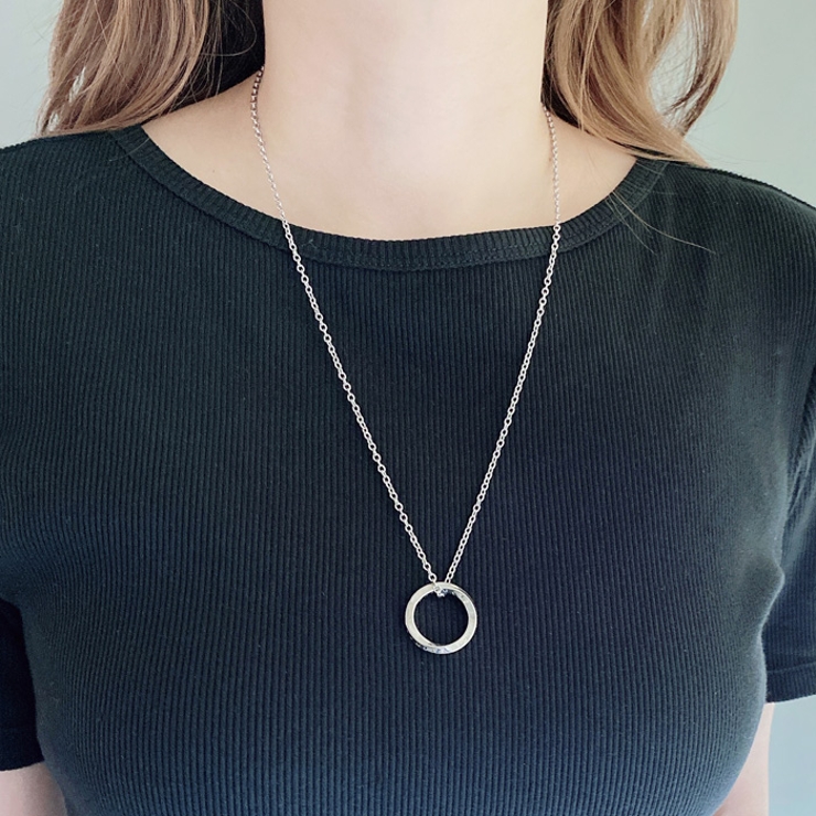 ツイストリングステンレスネックレス サージカルステンレス つけっぱなし | FACION | 詳細画像5 