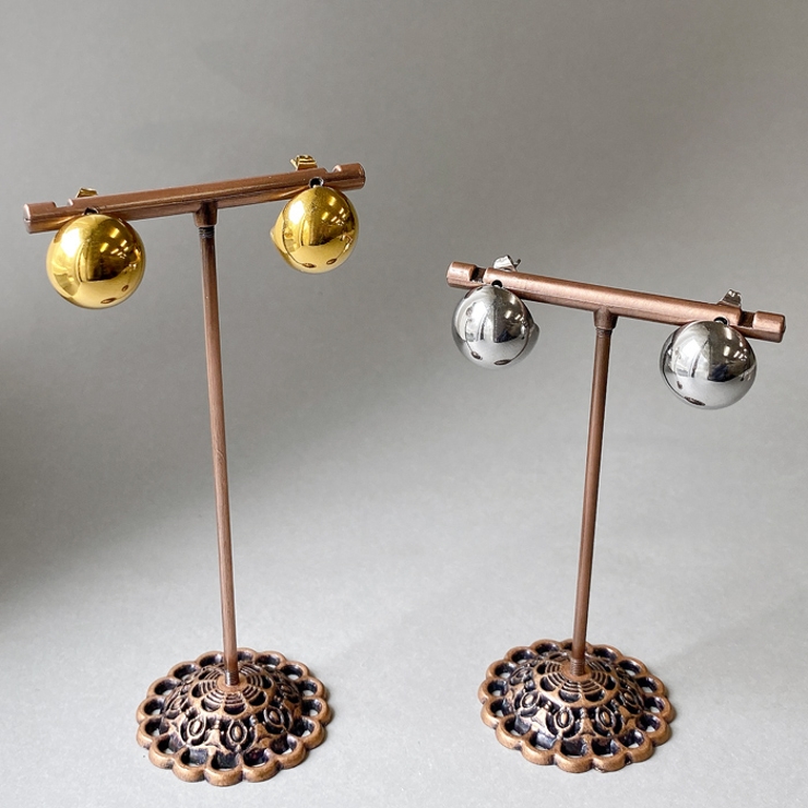 ビッグボール型ステンレスピアス レディース 丸型 | FACION | 詳細画像1 