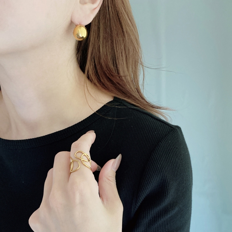 ビッグボール型ステンレスピアス レディース 丸型 | FACION | 詳細画像10 