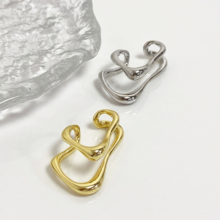 ニュアンスダブルラインイヤーカフ 片耳用 ノンホール | FACION | 詳細画像5 