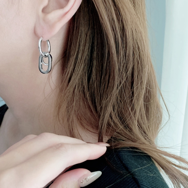 ワンタッチフープリング付ステンレスピアス 開閉式 キャッチレス | FACION | 詳細画像8 