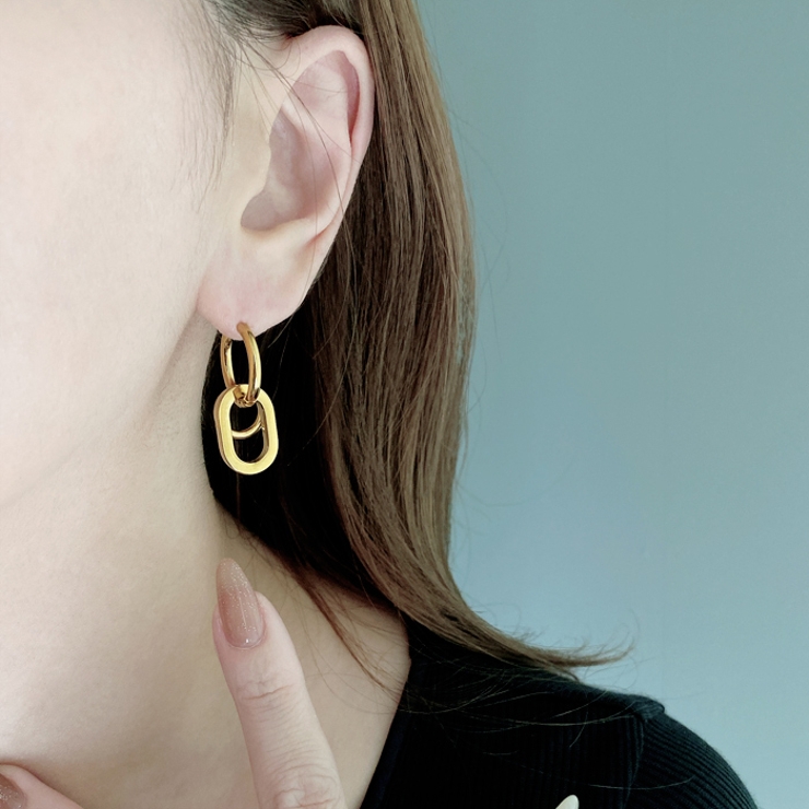 ワンタッチフープリング付ステンレスピアス 開閉式 キャッチレス | FACION | 詳細画像9 