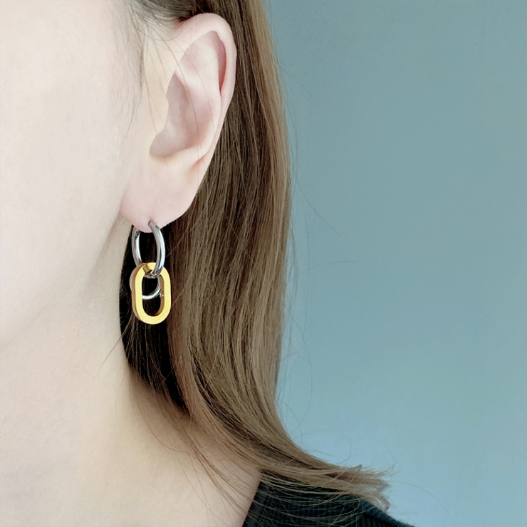 ワンタッチフープリング付ステンレスピアス 開閉式 キャッチレス | FACION | 詳細画像11 