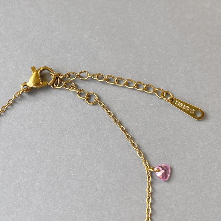 カラフルストーンステンレスブレスレット アレルギー対応 つけっぱなし | FACION | 詳細画像5 