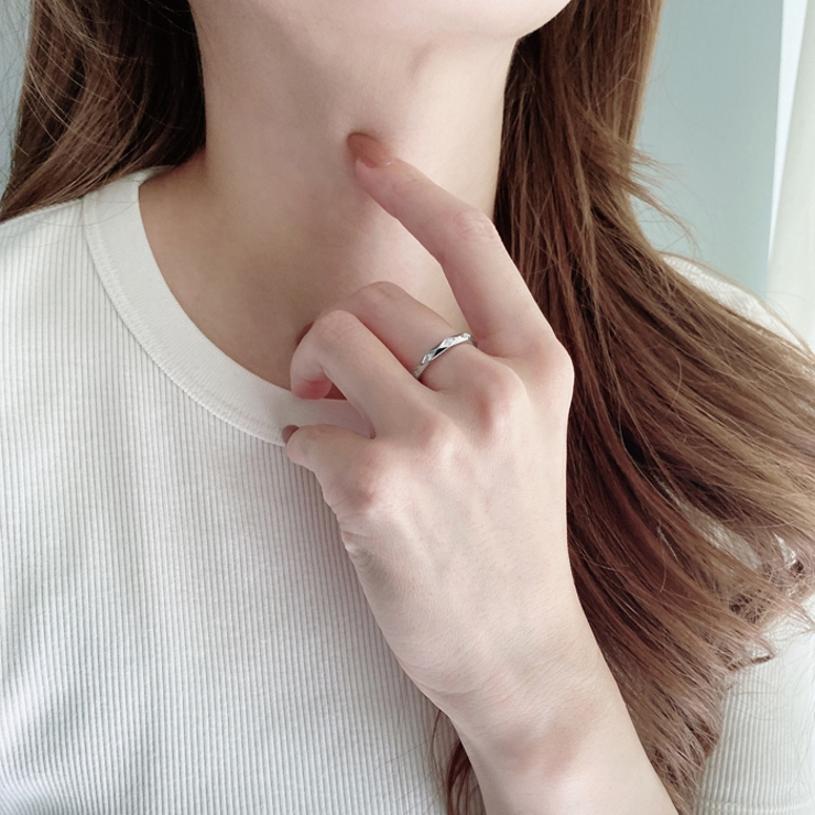 ジルコニアストーン付ダイヤカットステンレスリング 指輪 アレルギー対応 | FACION | 詳細画像7 