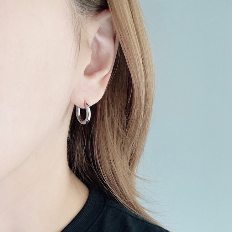 バイカラーハート付2WAYフープピアス レディース 女性用 | FACION | 詳細画像9