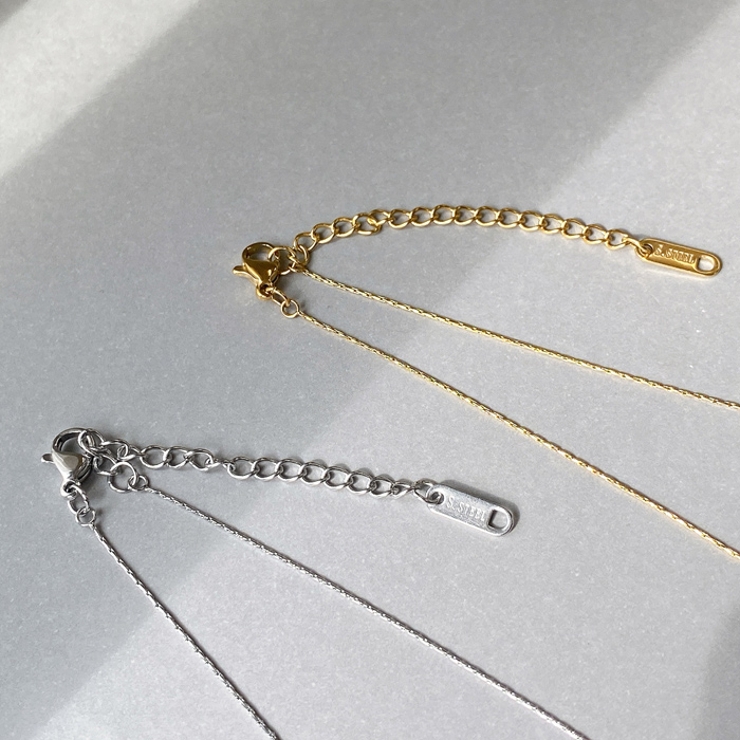 ミニ馬蹄ストーン付ステンレスネックレス アレルギ対応 金属アレルギー | FACION | 詳細画像6 