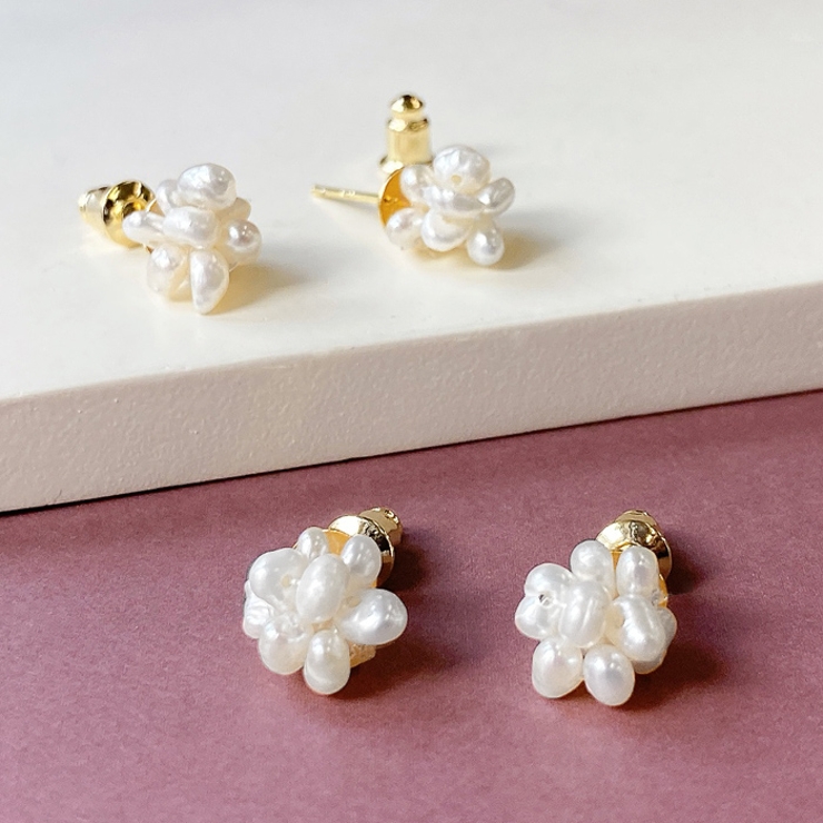 バブル淡水パールピアス レディース 女 | FACION | 詳細画像2 