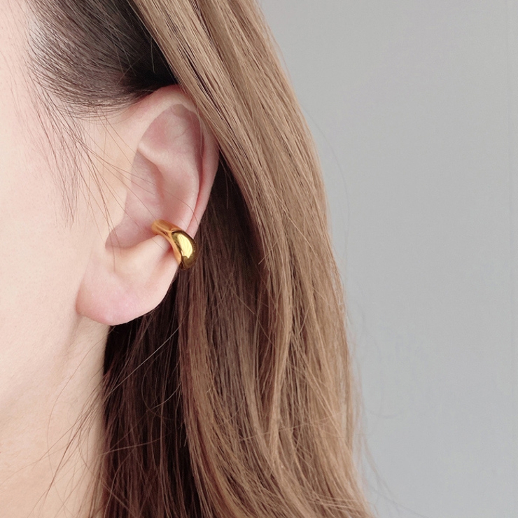 Ｃ型ニュアンスメタルステンレスイヤーカフ 片耳用 アレルギー対応 | FACION | 詳細画像7 