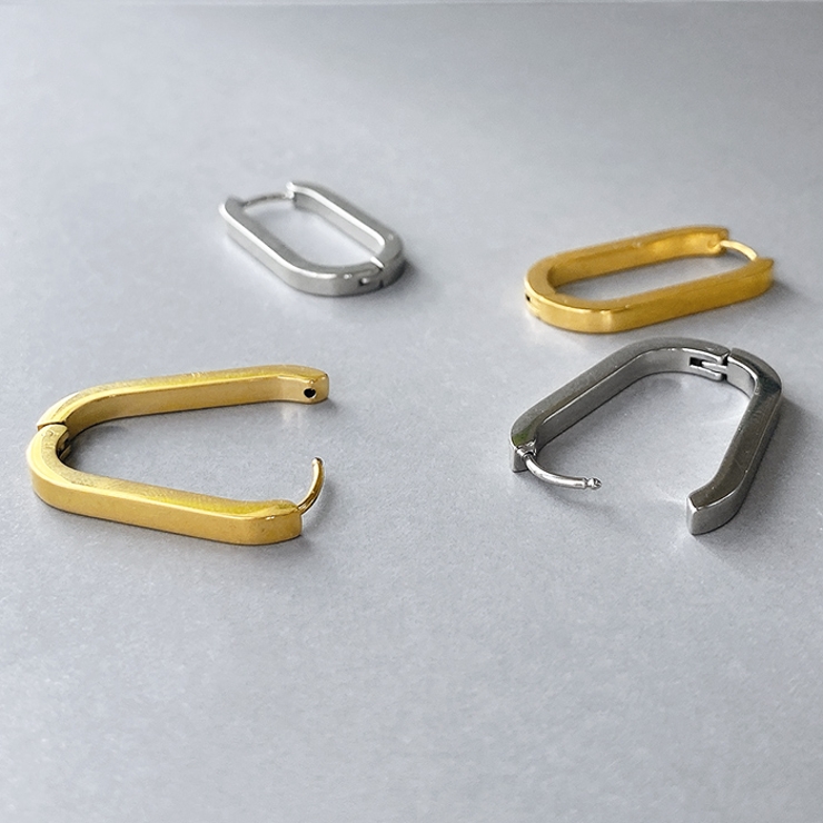 O型ワンタッチステンレスフープピアスアレルギー対応 つけっぱなし | FACION | 詳細画像3 