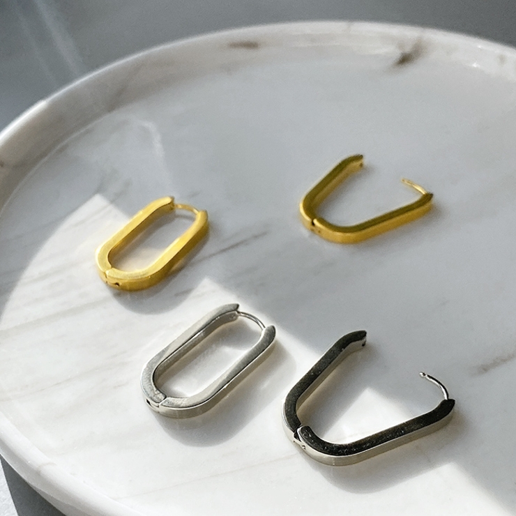 O型ワンタッチステンレスフープピアスアレルギー対応 つけっぱなし | FACION | 詳細画像4 