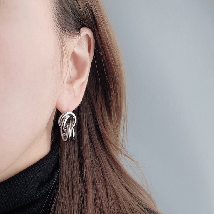 オーバルマルチリングステンレスピアス 金属アレルギー アレルギー対応 | FACION | 詳細画像5 