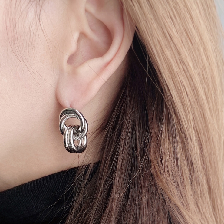 オーバルマルチリングステンレスピアス 金属アレルギー アレルギー対応 | FACION | 詳細画像6 