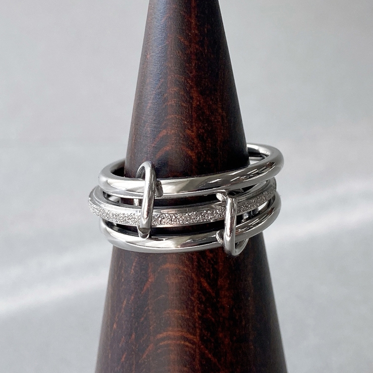 コネクトトリプルステンレスリング 指輪 金属アレルギー対応 | FACION | 詳細画像2 