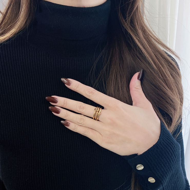 コネクトトリプルステンレスリング 指輪 金属アレルギー対応 | FACION | 詳細画像9 