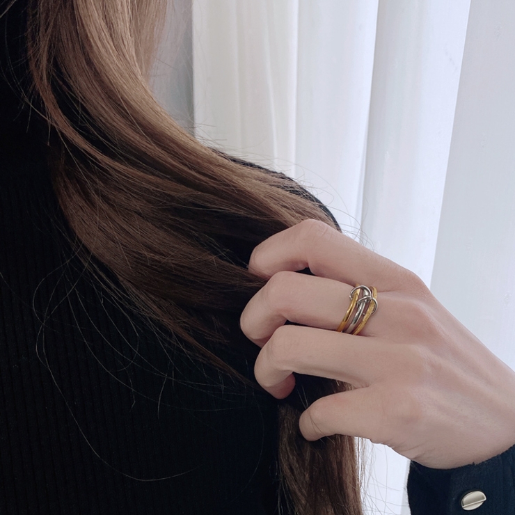 コネクトトリプルステンレスリング 指輪 金属アレルギー対応 | FACION | 詳細画像12 