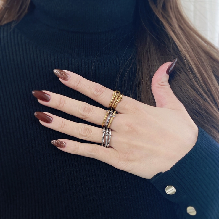 コネクトトリプルステンレスリング 指輪 金属アレルギー対応 | FACION | 詳細画像13 