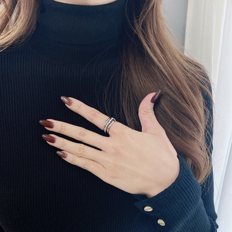 トリプルコネクトエタニティステンレスリング レディース 指輪 | FACION | 詳細画像9 