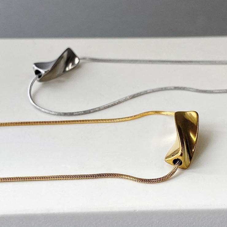 ツイストトップステンレスネックレス 金属アレルギー 対応 | FACION | 詳細画像2 