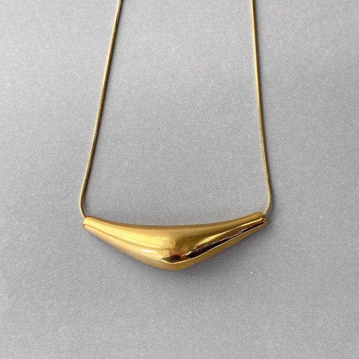 ゴールド | V字プランプステンレスネックレス 金属アレルギー 対応 | FACION