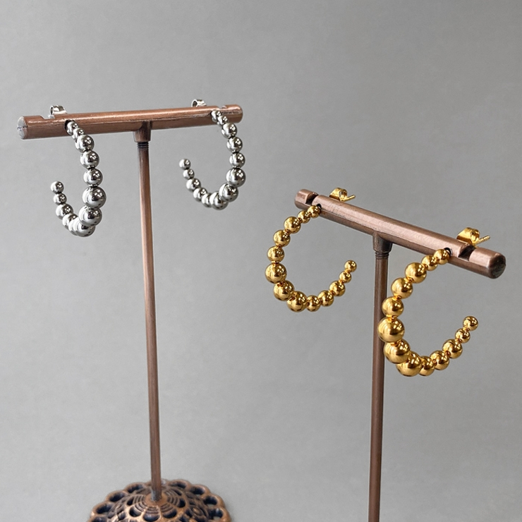 メタルステンレスボールフープピアス アレルギー 対応 | FACION | 詳細画像3 