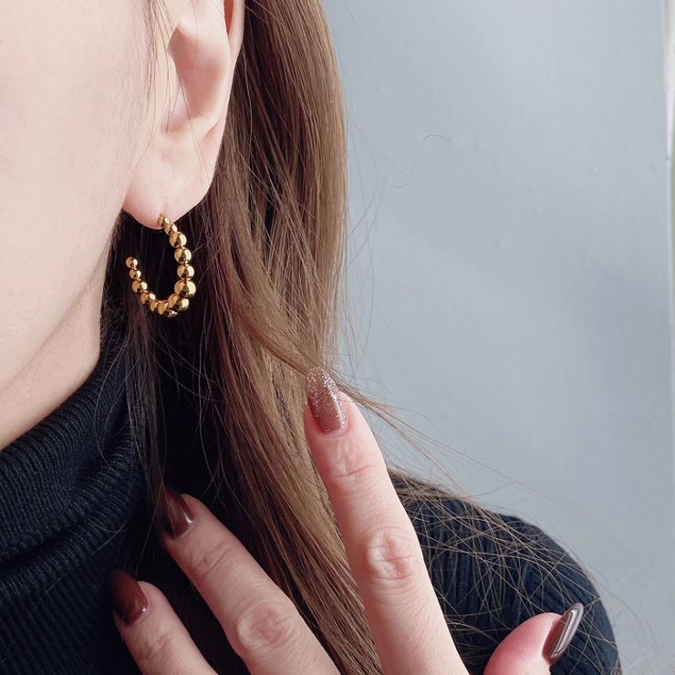 メタルステンレスボールフープピアス アレルギー 対応 | FACION | 詳細画像7 