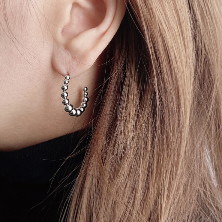 メタルステンレスボールフープピアス アレルギー 対応 | FACION | 詳細画像8 