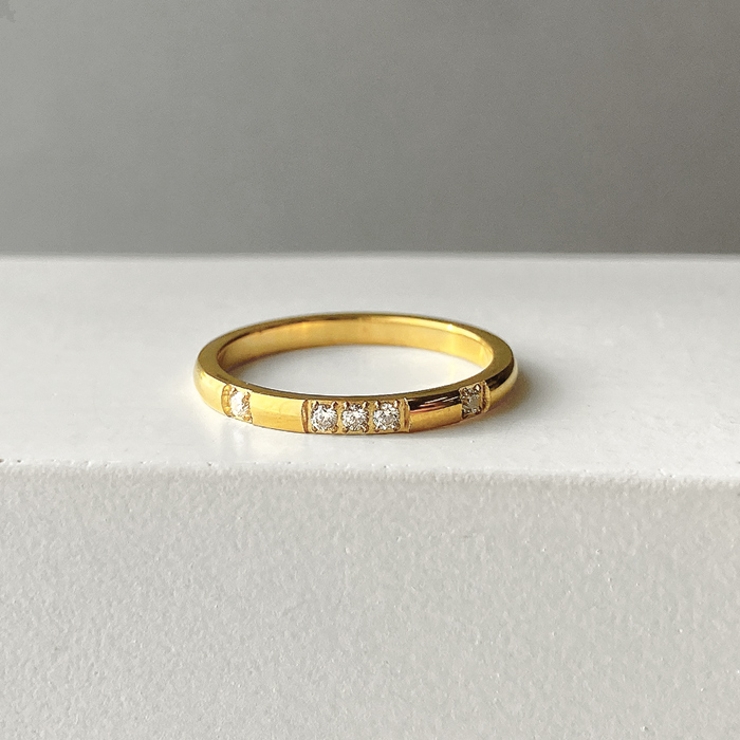 5PCSジルコニアステンレスリング 指輪 レディース | FACION | 詳細画像3 