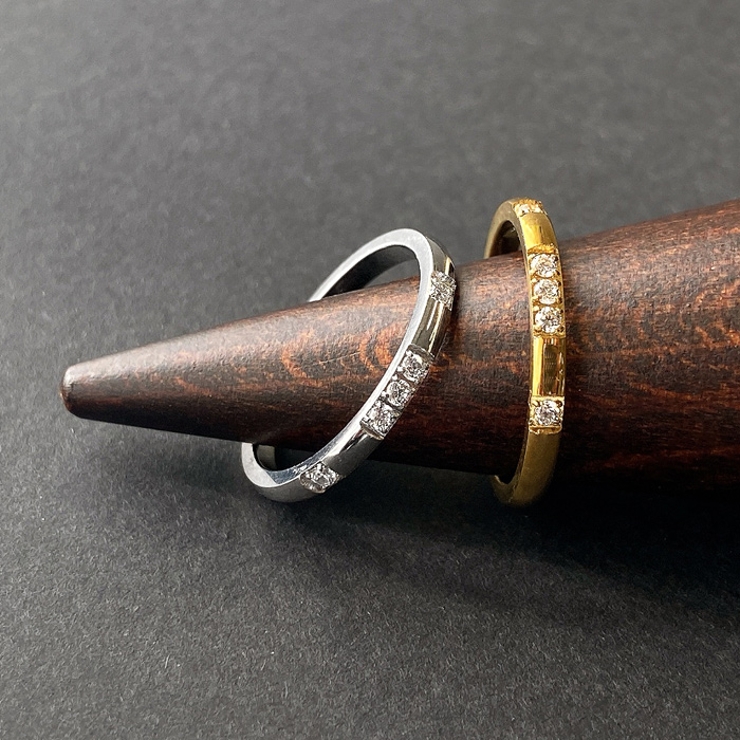 5PCSジルコニアステンレスリング 指輪 レディース | FACION | 詳細画像1 