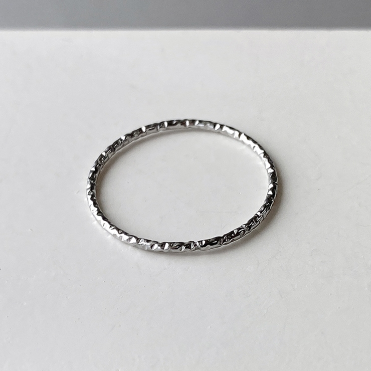 スターダストスリムステンレスリング 指輪 極細 | FACION | 詳細画像2 