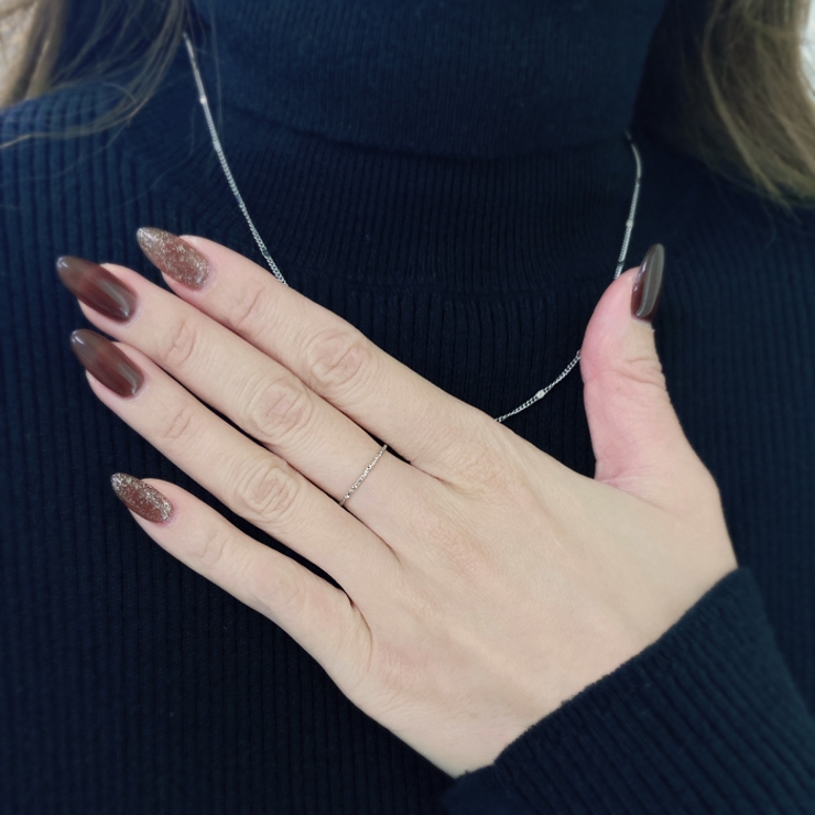 スターダストスリムステンレスリング 指輪 極細 | FACION | 詳細画像8 