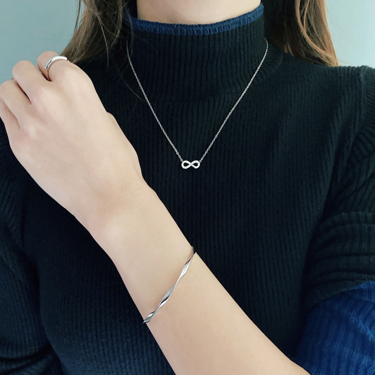 スリムウェーブステンレスブレスレット バングル アレルギー対応 | FACION | 詳細画像6 