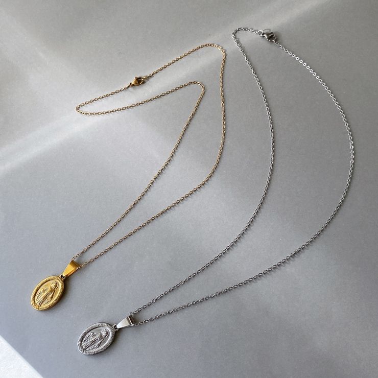 マリアコインステンレスネックレス アレルギー対応 レディース | FACION | 詳細画像2 