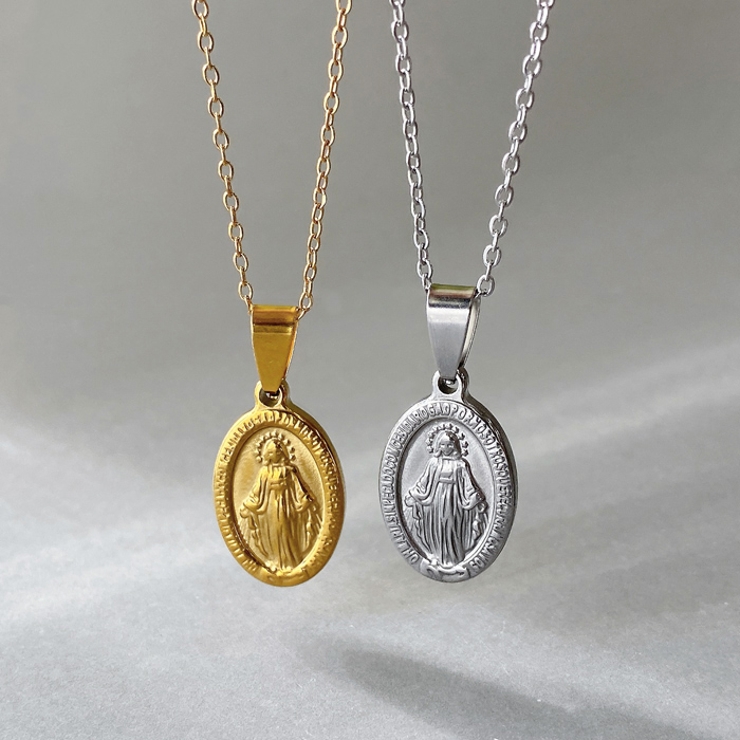 マリアコインステンレスネックレス アレルギー対応 レディース | FACION | 詳細画像4 