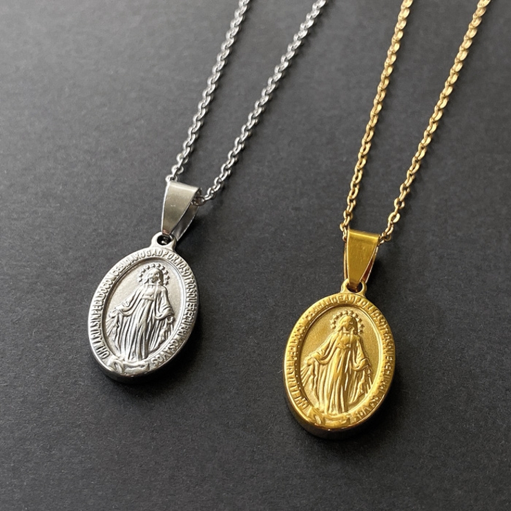 マリアコインステンレスネックレス アレルギー対応 レディース | FACION | 詳細画像1 