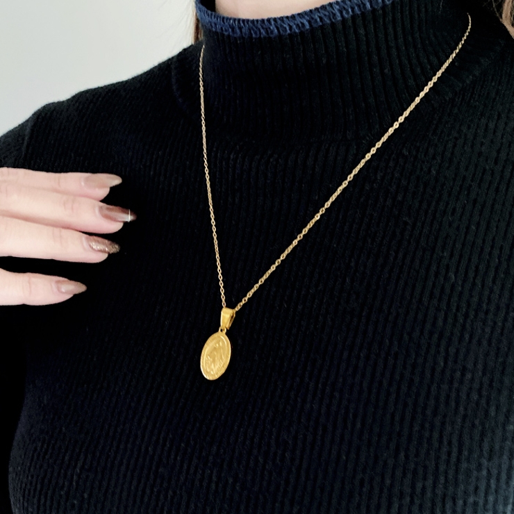 マリアコインステンレスネックレス アレルギー対応 レディース | FACION | 詳細画像10 