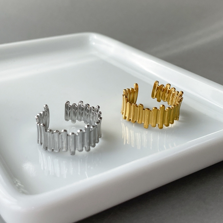 メカニックラインステンレスリング 指輪 レディース | FACION | 詳細画像5 