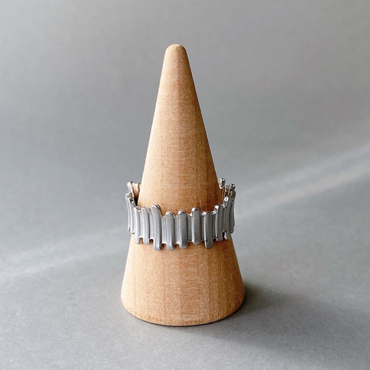 シルバー | メカニックラインステンレスリング 指輪 レディース | FACION