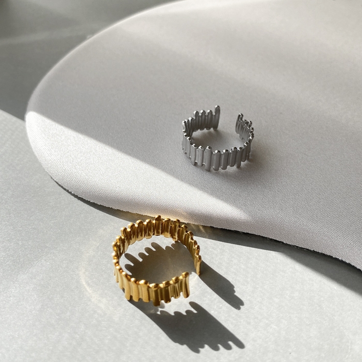 メカニックラインステンレスリング 指輪 レディース | FACION | 詳細画像3 