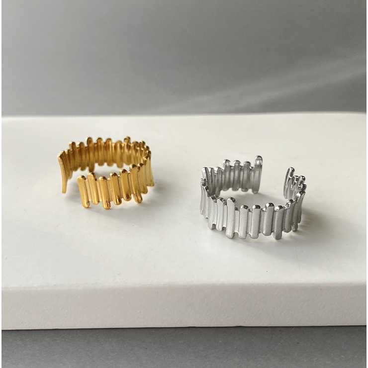 メカニックラインステンレスリング 指輪 レディース | FACION | 詳細画像4 