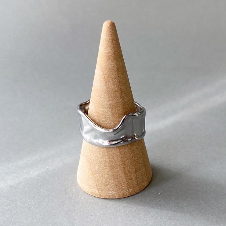 シルバー | ニュアンスエンボスステンレスリング 指輪 レディース | FACION