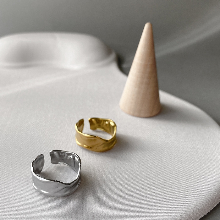 ニュアンスエンボスステンレスリング 指輪 レディース | FACION | 詳細画像2 
