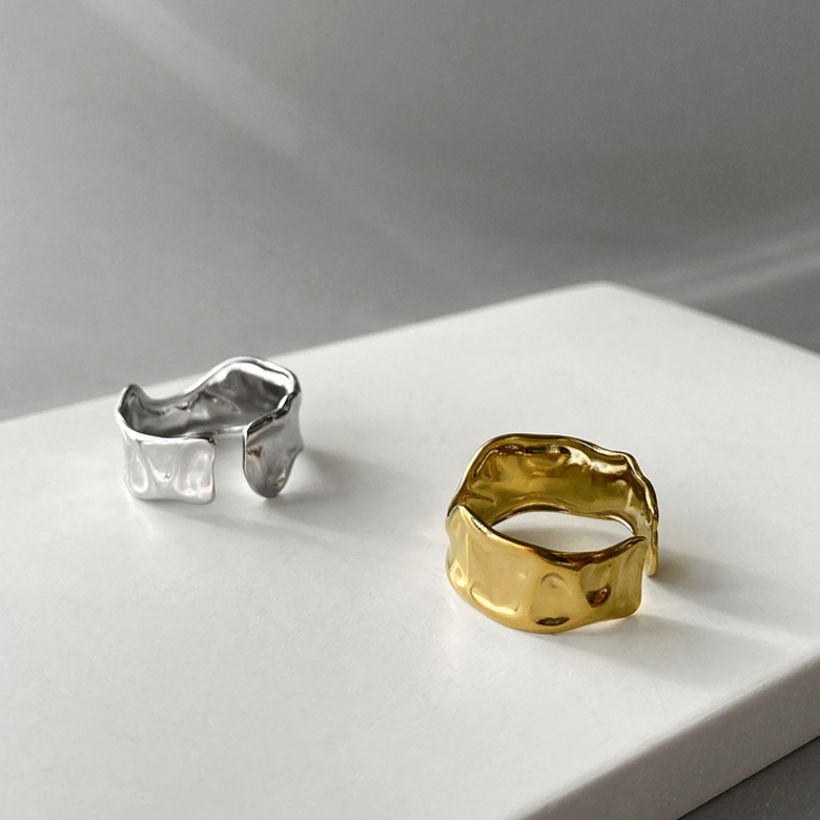 ニュアンスエンボスステンレスリング 指輪 レディース | FACION | 詳細画像3 