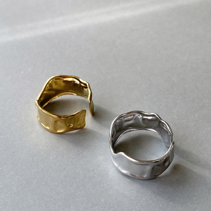 ニュアンスエンボスステンレスリング 指輪 レディース | FACION | 詳細画像4 