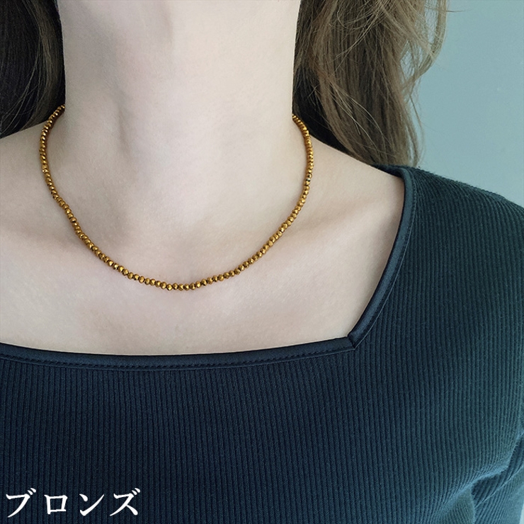 カットビーズチェーンステンレスネックレス 金属アレルギー アレルギー対応 | FACION | 詳細画像9 