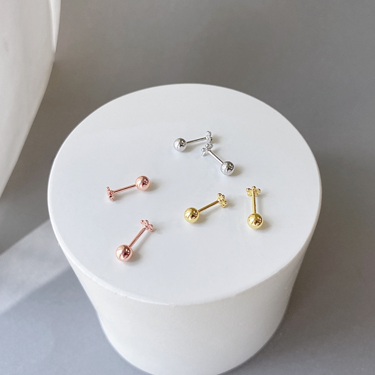 フラワーミニステンレスピアス サージカルステンレス 両耳用 | FACION | 詳細画像2 