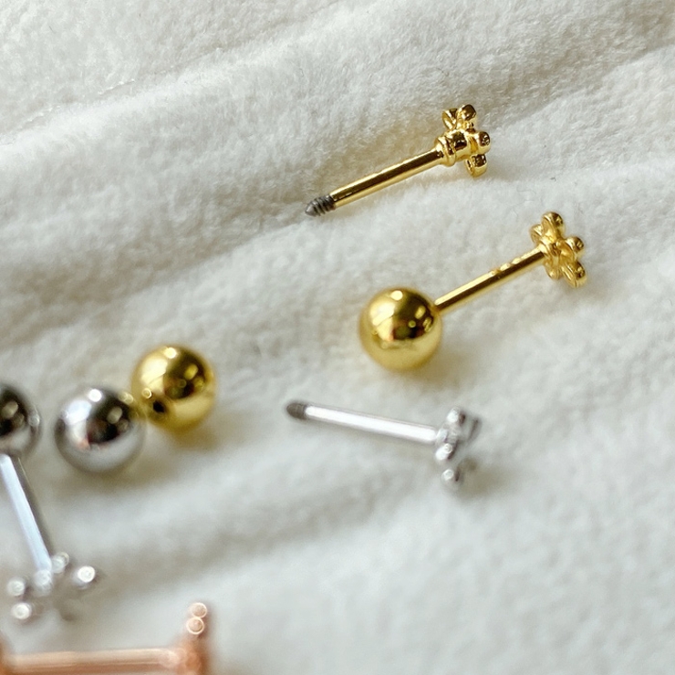 フラワーミニステンレスピアス サージカルステンレス 両耳用 | FACION | 詳細画像4 